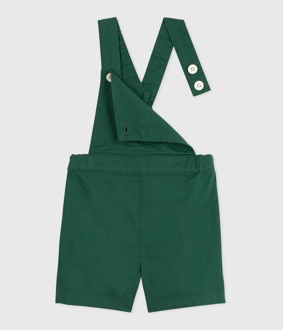 Babies' short-legged cotton twill dungarees WILLOW