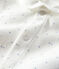 Unisex long-sleeved bodysuit with collar MARSHMALLOW white/ACIER blue