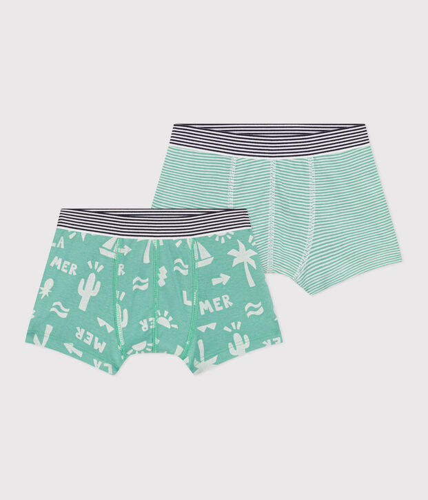 Children's printed cotton boxers - 2-Pack multicolor