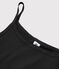 Women's Iconic Strappy Cotton Top NOIR black