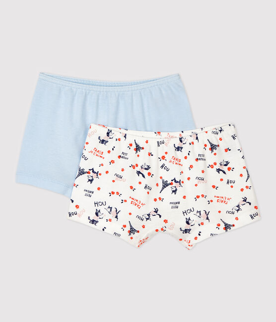 Girls' Paris Print Organic Cotton Hipsters - 2-Pack variante 1