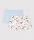 Girls' Paris Print Organic Cotton Hipsters - 2-Pack