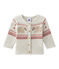 Baby's unisex knitted cardigan MONTELIMAR CHINE grey
