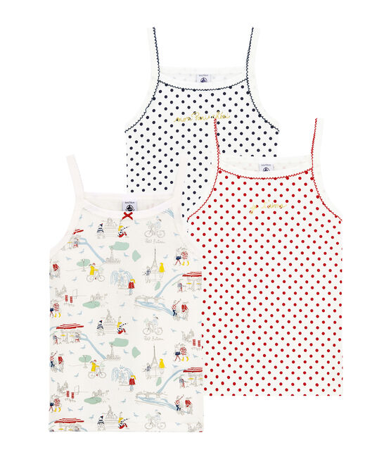 Little girl's strap vest trio variante 1