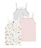 Little girl's strap vest trio variante 1