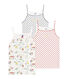 Little girl's strap vest trio