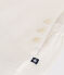 Babies' Short Linen Dungarees ECUME white