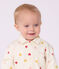 Babies' long jumpsuit in cotton with a heart print Ecru/multicolor