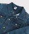 Unisex Children's Organic Denim Jacket DENIM BLEU DELAVE blue
