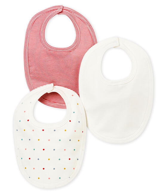 Baby girl's bib trio variante 1