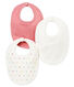 Baby girl's bib trio