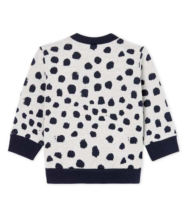Unisex Babies' Sweatshirt by Jean Jullien white/DOTTIES