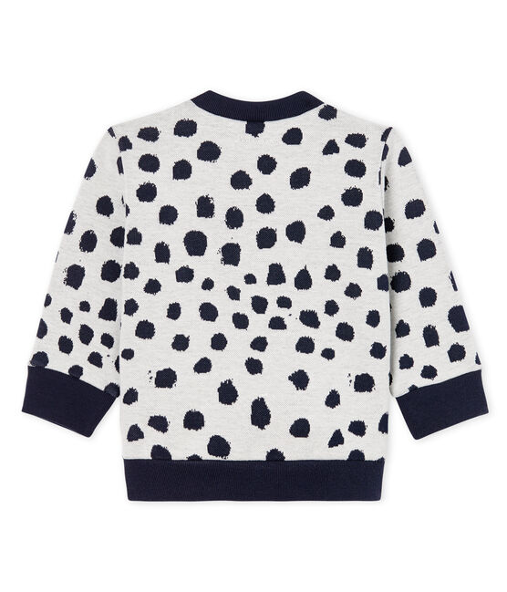 Unisex Babies' Sweatshirt by Jean Jullien MARSHMALLOW white/DOTTIES