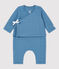 Babies' Padded Organic Cotton Clothing - 2-Pack POLOCHON blue
