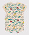 Babies' Printed Jersey Playsuit AVALANCHE white/MULTICO