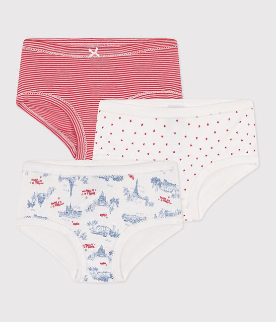 Children's high-waisted Paris print cotton pants  - 3-pack variante 1