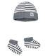 Baby Boys' Ribbed Bonnet and Bootees Set