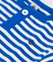 Babies' short-sleeved stripy cotton T-shirt PORCELANA blue/MARSHMALLOW