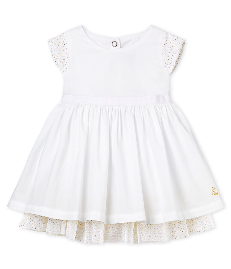 Baby Girls' short-sleeved Special Occasion Dress white