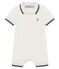 Baby boys' polo shirt Shortie MARSHMALLOW white