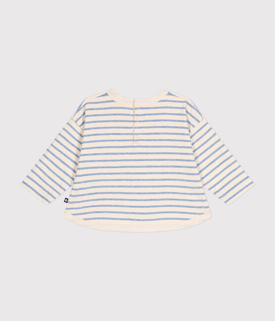 Babies' long-sleeved tube it T-shirt AVALANCHE white/SKY CHINE