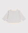 Babies' long-sleeved tube it T-shirt AVALANCHE white/SKY CHINE