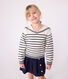 Children's stripy cotton sailor jumper