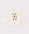 Babies' Long-Sleeved Tube Knit T-Shirt MONTELIMAR CHINE beige