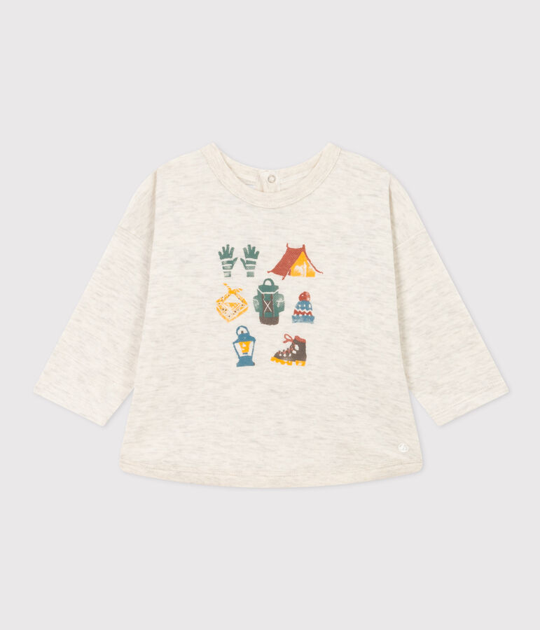 Babies' Long-Sleeved Tube Knit T-Shirt beige