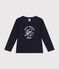 Boys' long-sleeved fine jersey T-shirt SMOKING blue