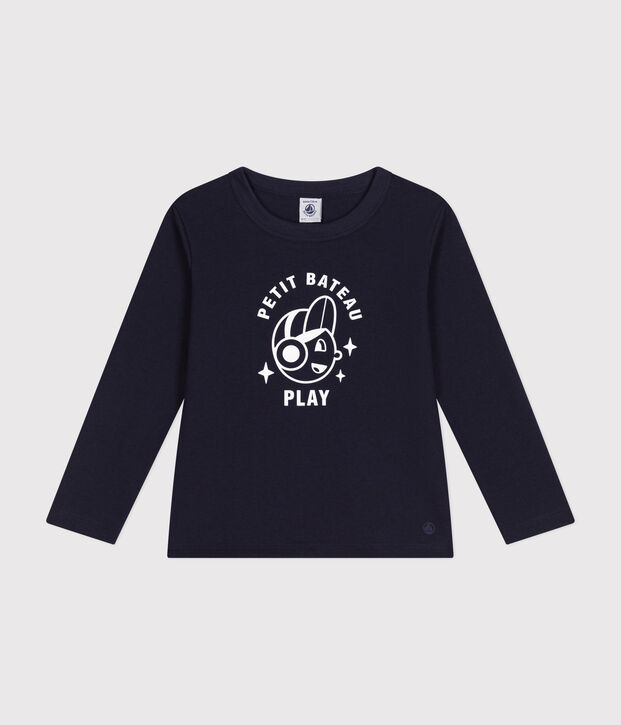 Boys' long-sleeved fine jersey T-shirt SMOKING