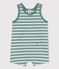Babies' Thick Jersey Short Playsuit BRUT green/AVALANCHE white