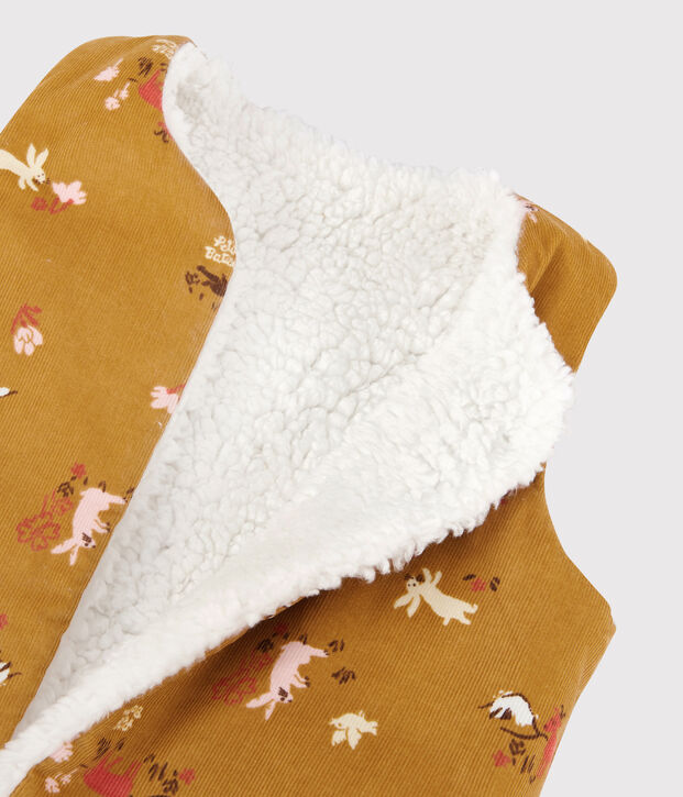 Babies' Reversible Gilet yellow/multicolor