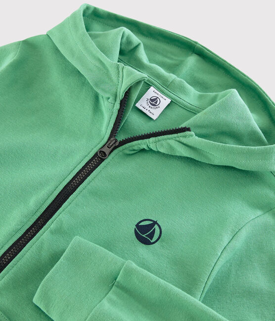 Boys' Cotton Zip-Up Hoody ALOEVERA green