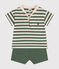 Babies' Jersey T-shirt and Shorts Set CROCO green/AVALANCHE