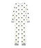 Little girl's onesie in extra warm brushed towelling. MARSHMALLOW white/ASTRO blue