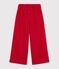 Children's wide-leg cotton jogging bottoms red