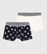 Boys' Star Print Cotton Boxer Shorts - 2-Pack