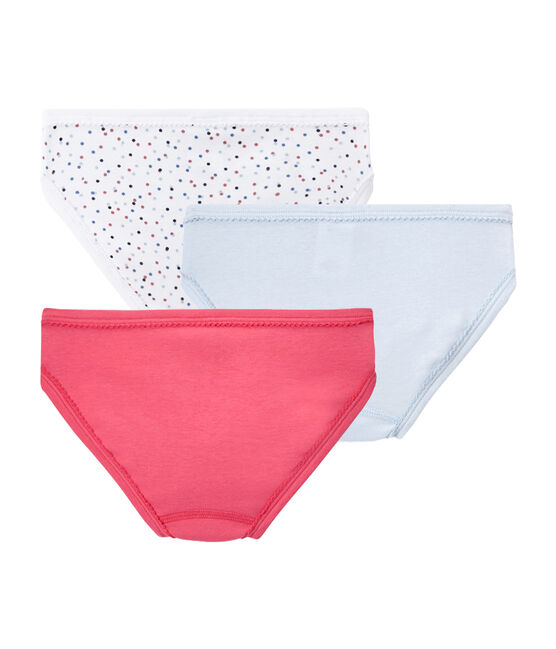 Set of 3 girls' panties LOT white