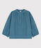 Girls' Cotton Gauze Blouse ROVER blue
