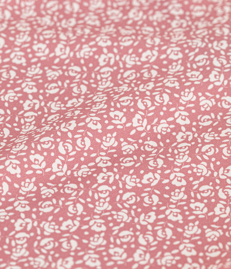 Girls' One-Piece Printed Swimsuit PANTY /MARSHMALLOW