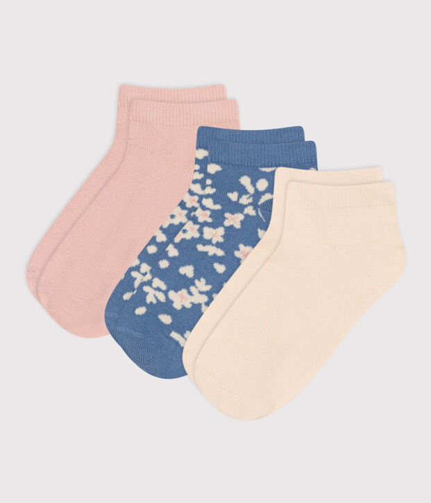 Children's Floral Cotton Socks - 3-Pack multicolor