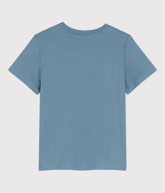 Women's Straight Fit Organic Cotton Round Neck T-Shirt ROVER blue