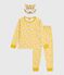 Children's leopard print cotton fancy dress pyjamas MARSHMALLOW white/MULTICO white