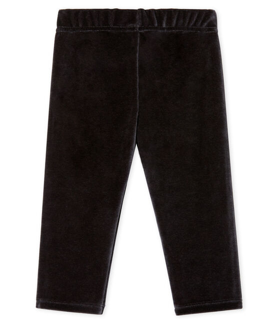 Baby Boys' Velour Knit Trousers NOIR black