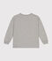 Little boys' long-sleeved T-shirt in fine jersey CHATON CHINE grey