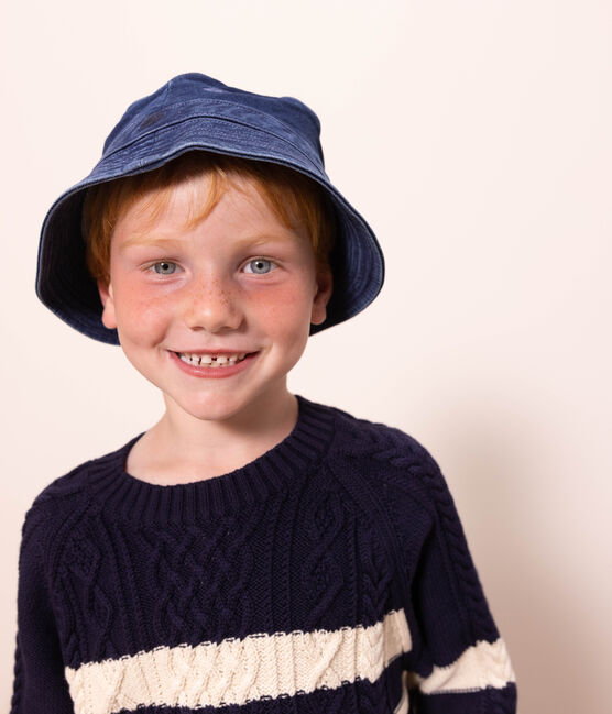 Unisex Children's Denim Sun Hat DENIM BLEU DELAVE blue