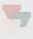 Girls' Spotted Cotton Briefs - Pack of 3