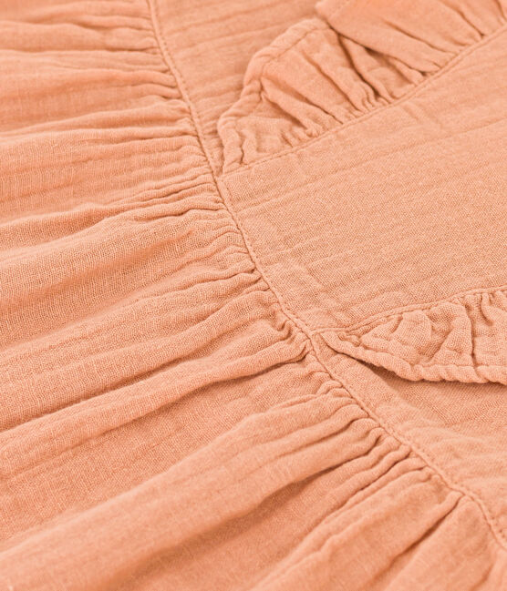 Babies' Cotton Gauze Short-Sleeved Dress SIENNA pink