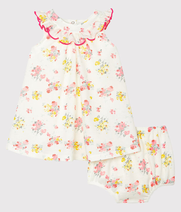 Baby Girls' Print Dress and Bloomers white/multicolor